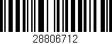 Código de barras (EAN, GTIN, SKU, ISBN): '28806712'