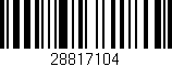 Código de barras (EAN, GTIN, SKU, ISBN): '28817104'