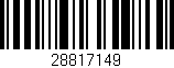 Código de barras (EAN, GTIN, SKU, ISBN): '28817149'