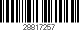 Código de barras (EAN, GTIN, SKU, ISBN): '28817257'
