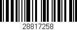 Código de barras (EAN, GTIN, SKU, ISBN): '28817258'