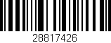 Código de barras (EAN, GTIN, SKU, ISBN): '28817426'