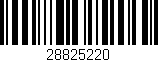 Código de barras (EAN, GTIN, SKU, ISBN): '28825220'