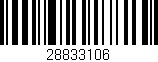 Código de barras (EAN, GTIN, SKU, ISBN): '28833106'
