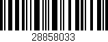Código de barras (EAN, GTIN, SKU, ISBN): '28858033'