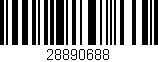 Código de barras (EAN, GTIN, SKU, ISBN): '28890688'