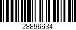Código de barras (EAN, GTIN, SKU, ISBN): '28896634'
