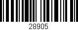 Código de barras (EAN, GTIN, SKU, ISBN): '28905'