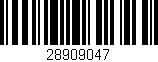 Código de barras (EAN, GTIN, SKU, ISBN): '28909047'