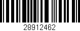 Código de barras (EAN, GTIN, SKU, ISBN): '28912462'