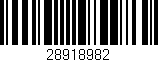 Código de barras (EAN, GTIN, SKU, ISBN): '28918982'