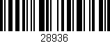 Código de barras (EAN, GTIN, SKU, ISBN): '28936'