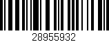 Código de barras (EAN, GTIN, SKU, ISBN): '28955932'