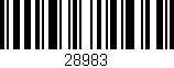 Código de barras (EAN, GTIN, SKU, ISBN): '28983'