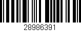 Código de barras (EAN, GTIN, SKU, ISBN): '28986391'