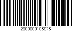Código de barras (EAN, GTIN, SKU, ISBN): '2900000185975'