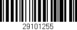 Código de barras (EAN, GTIN, SKU, ISBN): '29101255'