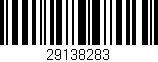 Código de barras (EAN, GTIN, SKU, ISBN): '29138283'