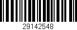Código de barras (EAN, GTIN, SKU, ISBN): '29142548'