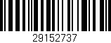 Código de barras (EAN, GTIN, SKU, ISBN): '29152737'