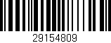 Código de barras (EAN, GTIN, SKU, ISBN): '29154809'