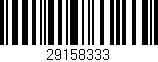 Código de barras (EAN, GTIN, SKU, ISBN): '29158333'