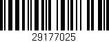 Código de barras (EAN, GTIN, SKU, ISBN): '29177025'