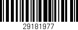 Código de barras (EAN, GTIN, SKU, ISBN): '29181977'