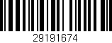Código de barras (EAN, GTIN, SKU, ISBN): '29191674'