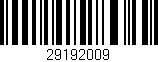 Código de barras (EAN, GTIN, SKU, ISBN): '29192009'