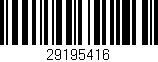 Código de barras (EAN, GTIN, SKU, ISBN): '29195416'