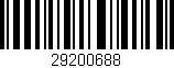 Código de barras (EAN, GTIN, SKU, ISBN): '29200688'