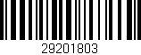 Código de barras (EAN, GTIN, SKU, ISBN): '29201803'