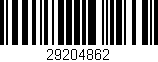 Código de barras (EAN, GTIN, SKU, ISBN): '29204862'