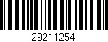 Código de barras (EAN, GTIN, SKU, ISBN): '29211254'
