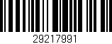 Código de barras (EAN, GTIN, SKU, ISBN): '29217991'