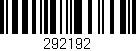 Código de barras (EAN, GTIN, SKU, ISBN): '292192'