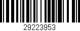 Código de barras (EAN, GTIN, SKU, ISBN): '29223953'