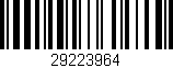 Código de barras (EAN, GTIN, SKU, ISBN): '29223964'