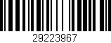 Código de barras (EAN, GTIN, SKU, ISBN): '29223967'