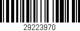 Código de barras (EAN, GTIN, SKU, ISBN): '29223970'
