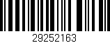 Código de barras (EAN, GTIN, SKU, ISBN): '29252163'