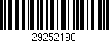 Código de barras (EAN, GTIN, SKU, ISBN): '29252198'