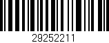 Código de barras (EAN, GTIN, SKU, ISBN): '29252211'