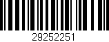 Código de barras (EAN, GTIN, SKU, ISBN): '29252251'