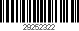 Código de barras (EAN, GTIN, SKU, ISBN): '29252322'
