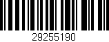 Código de barras (EAN, GTIN, SKU, ISBN): '29255190'