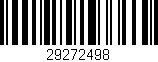 Código de barras (EAN, GTIN, SKU, ISBN): '29272498'