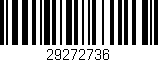 Código de barras (EAN, GTIN, SKU, ISBN): '29272736'