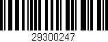 Código de barras (EAN, GTIN, SKU, ISBN): '29300247'